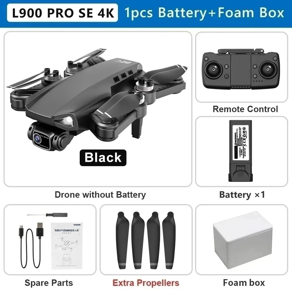 Cartmela L900 Pro SE 4K GPS Drone – Foldable 5G FPV Quadcopter