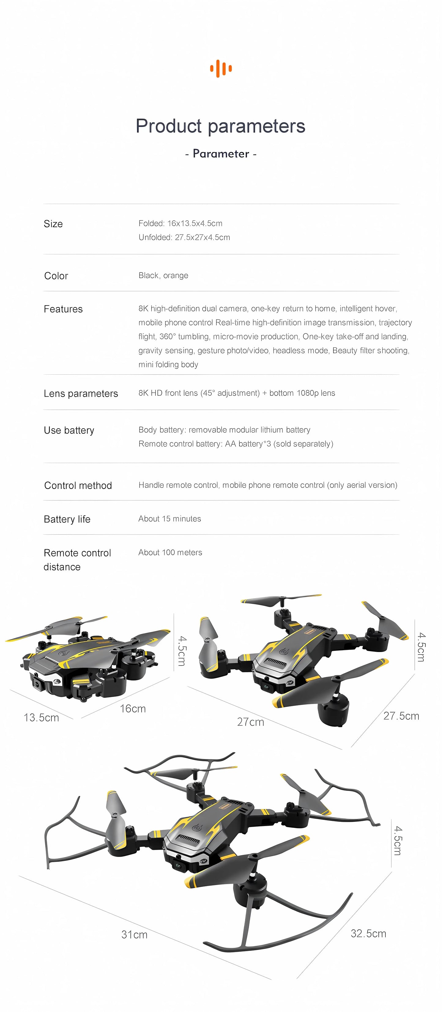 G6 Foldable GPS Drone – 5000M HD FPV Camera, Obstacle Avoidance Quadcopter