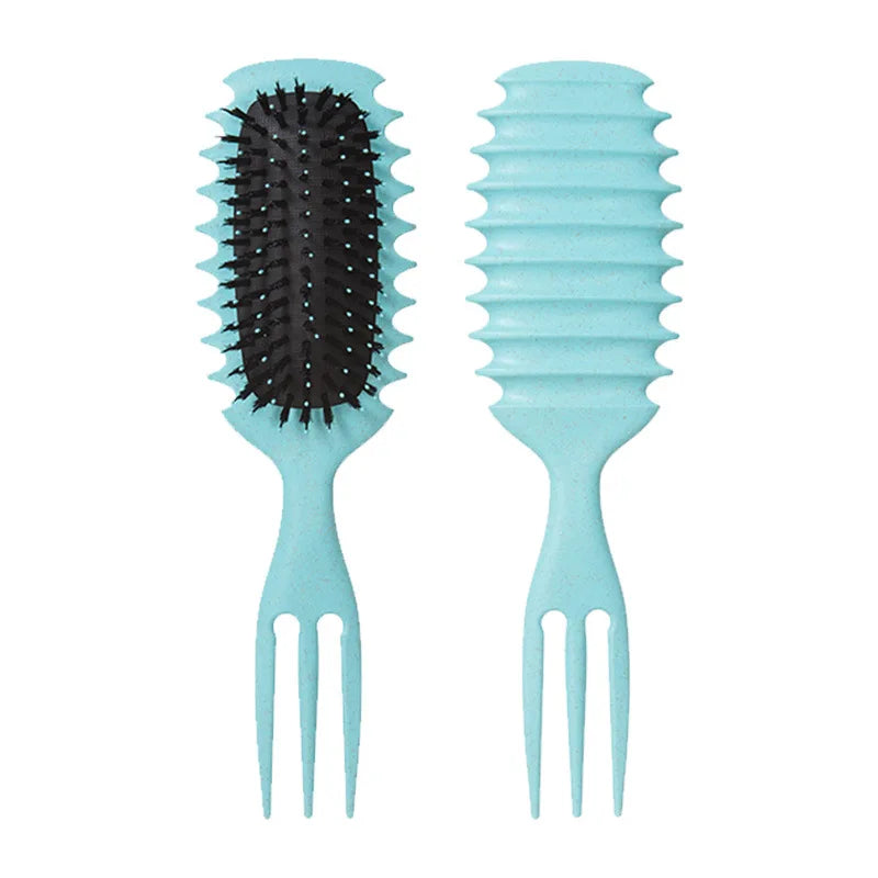 Curly Hair Styling Brush – Nylon Detangling & Volumizing Comb