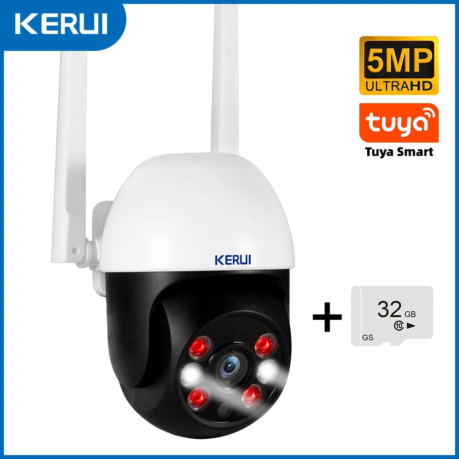 Cartmela 5MP/8MP/4K PTZ WiFi IP Camera