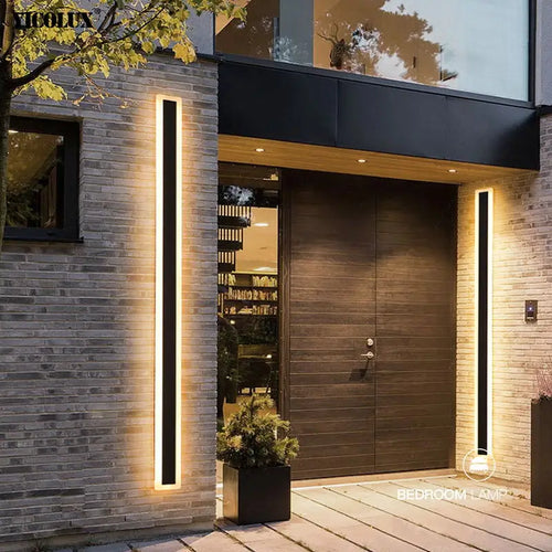 Outdoor Waterproof LED Wall Lights with Remote – Modern Dimmable