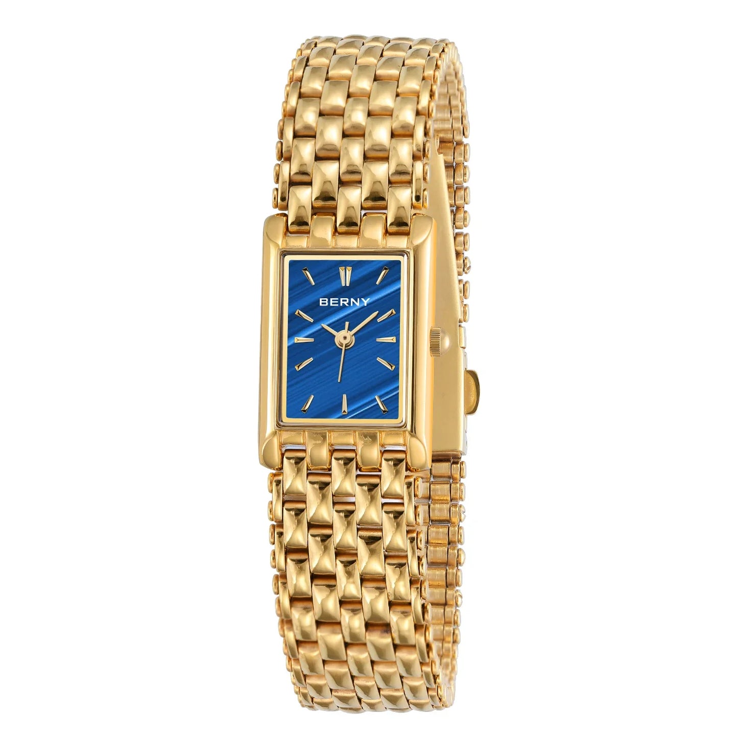 Gold Square Women’s Quartz Wristwatch | Luxury Fashion Watch