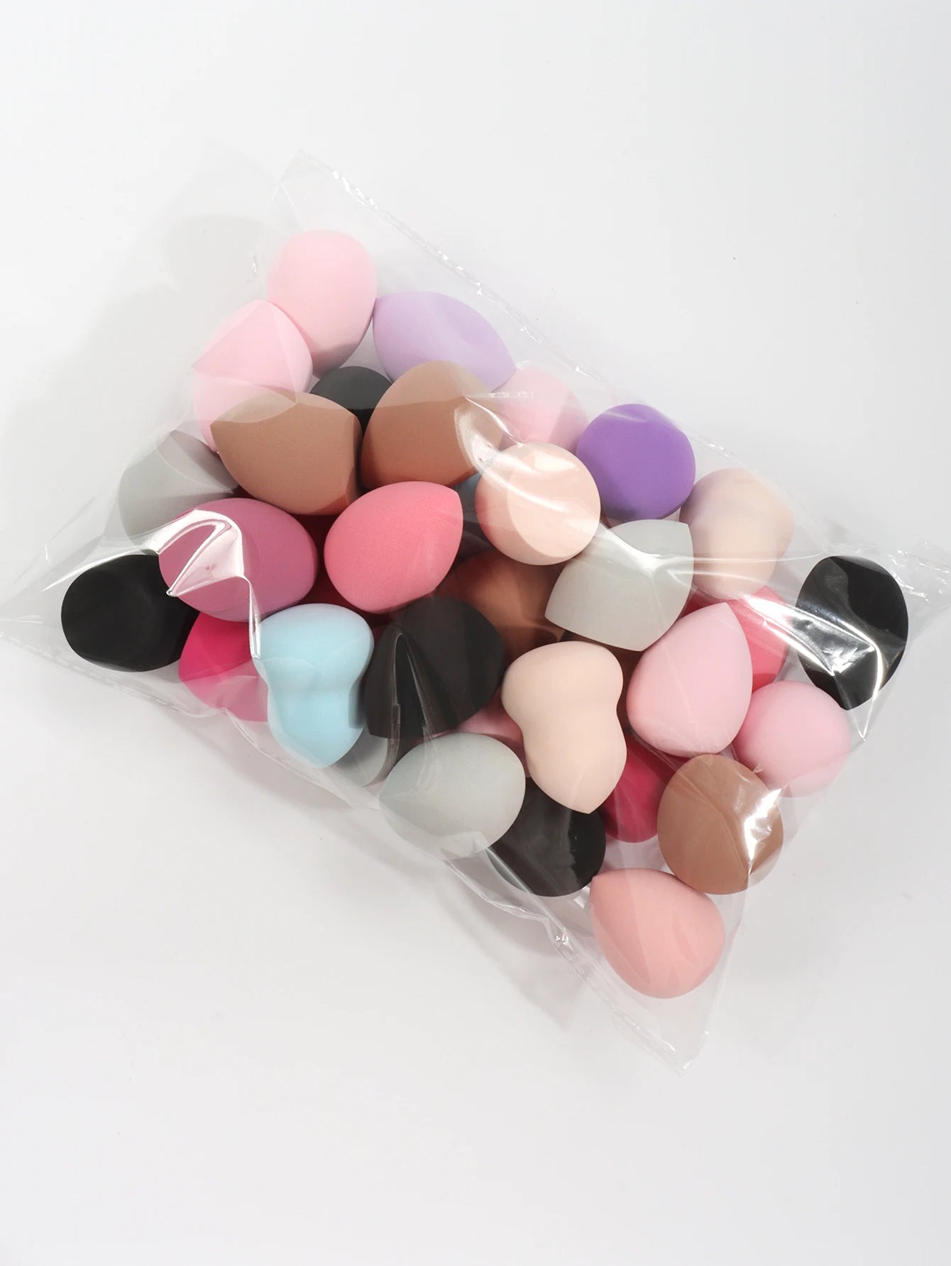Medium Beauty Sponges – 6–60pcs Random Colors & Shapes for Makeup