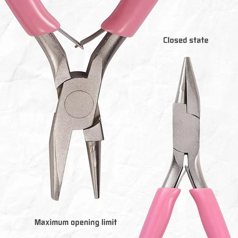 Mini 5-Inch Round Concave Pliers – Precision Jewelry Wire Looping Tool