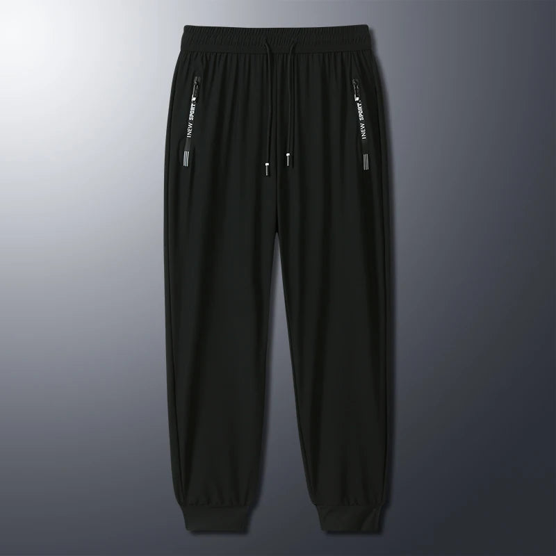 Cartmela Korean‑Style Ice Silk Jogger Pants