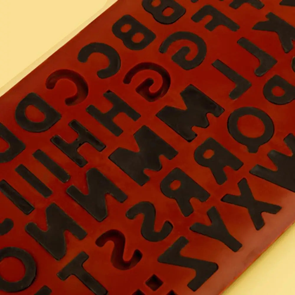 Alphabet Letter Silicone Molds for Chocolate & Cake Decorations