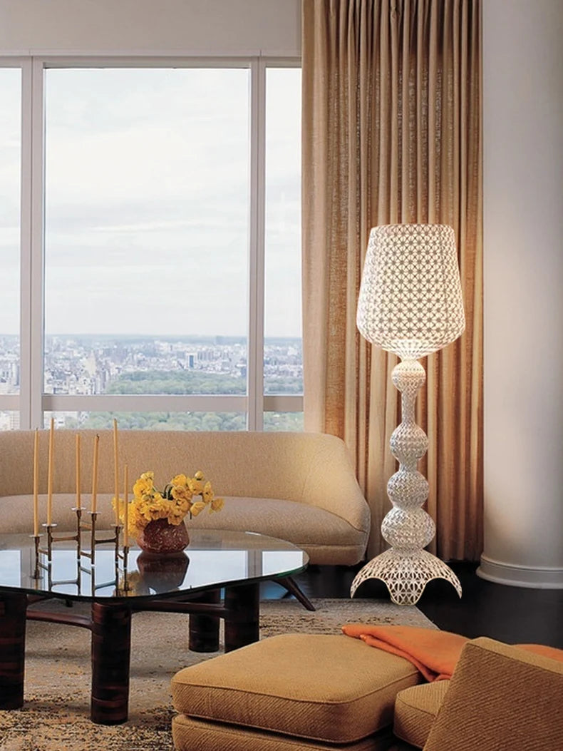 Italian Designer Hollow Goblet Acrylic Floor Lamp