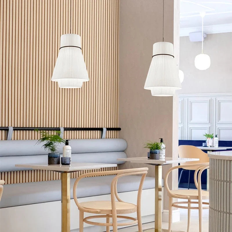 Wabi-Sabi Fabric Pendant Lights – Modern Minimalist Dining Lamps