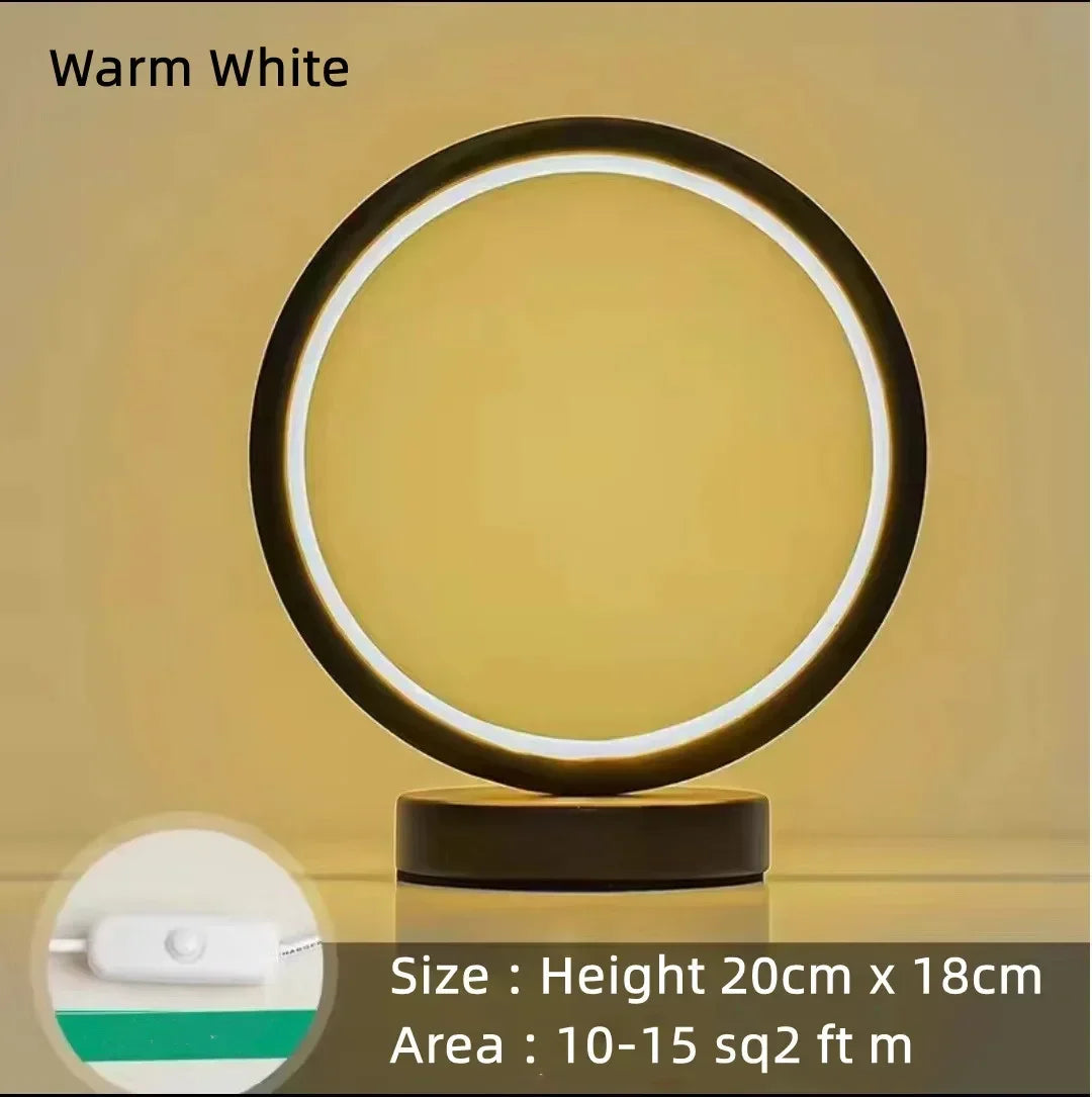 Cartmela 20CM LED Circular Ring Table Lamp