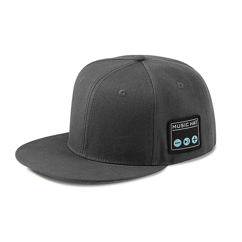 Bluetooth Music Hat with Wireless Headphones & Mic
