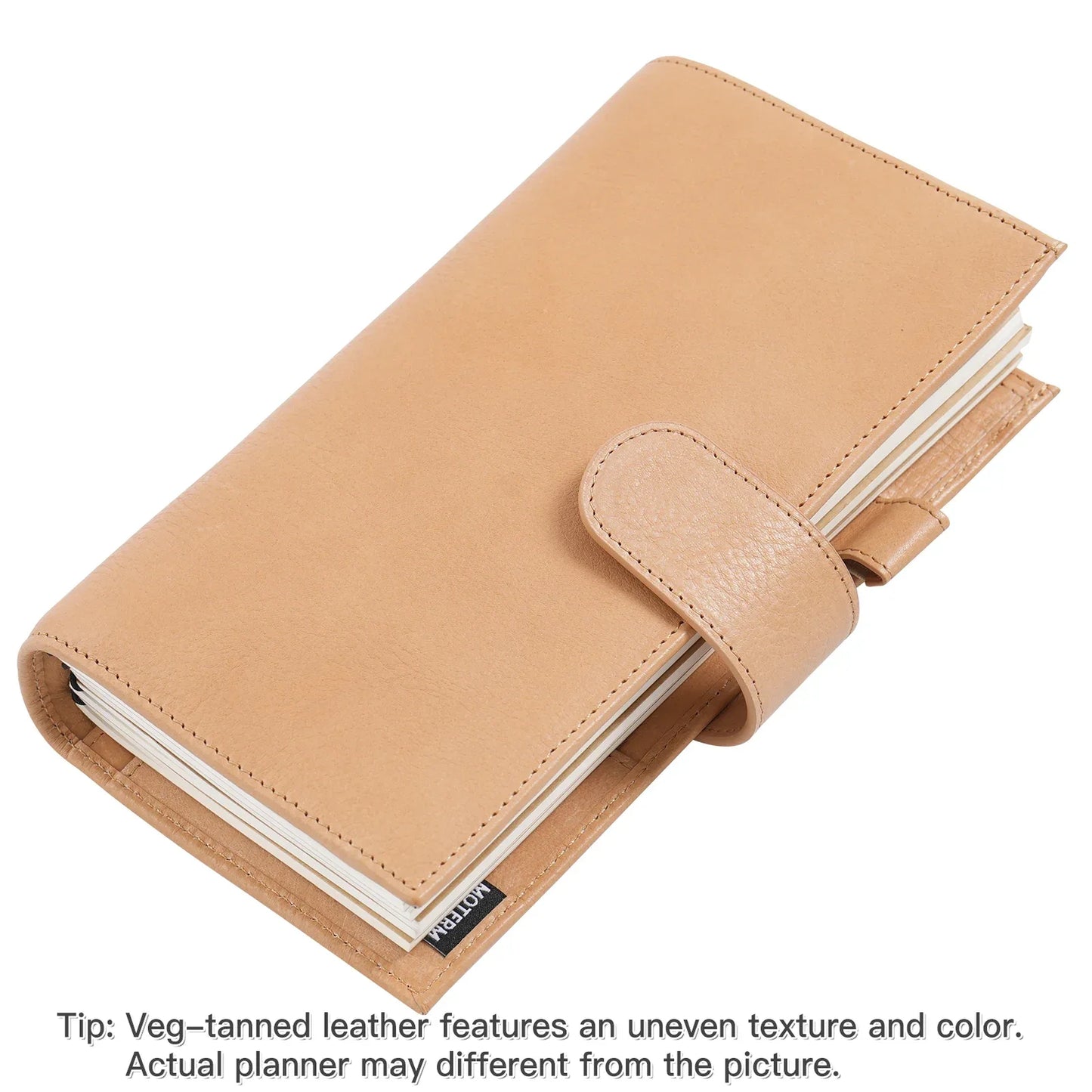 Vegetable Tanned Leather Travel Notebook – Standard Planner Cover