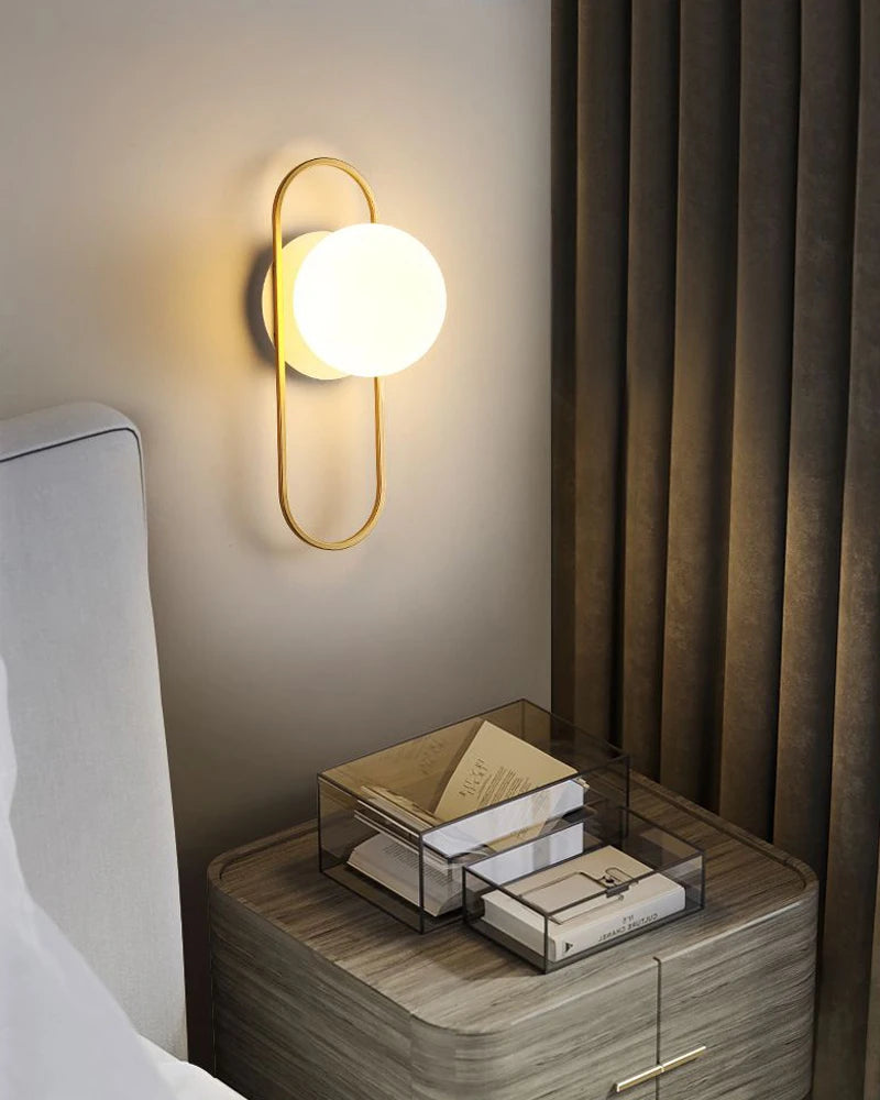 Interior LED Wall Lamp with G9 Bulb – Black & Gold Wall Sconce