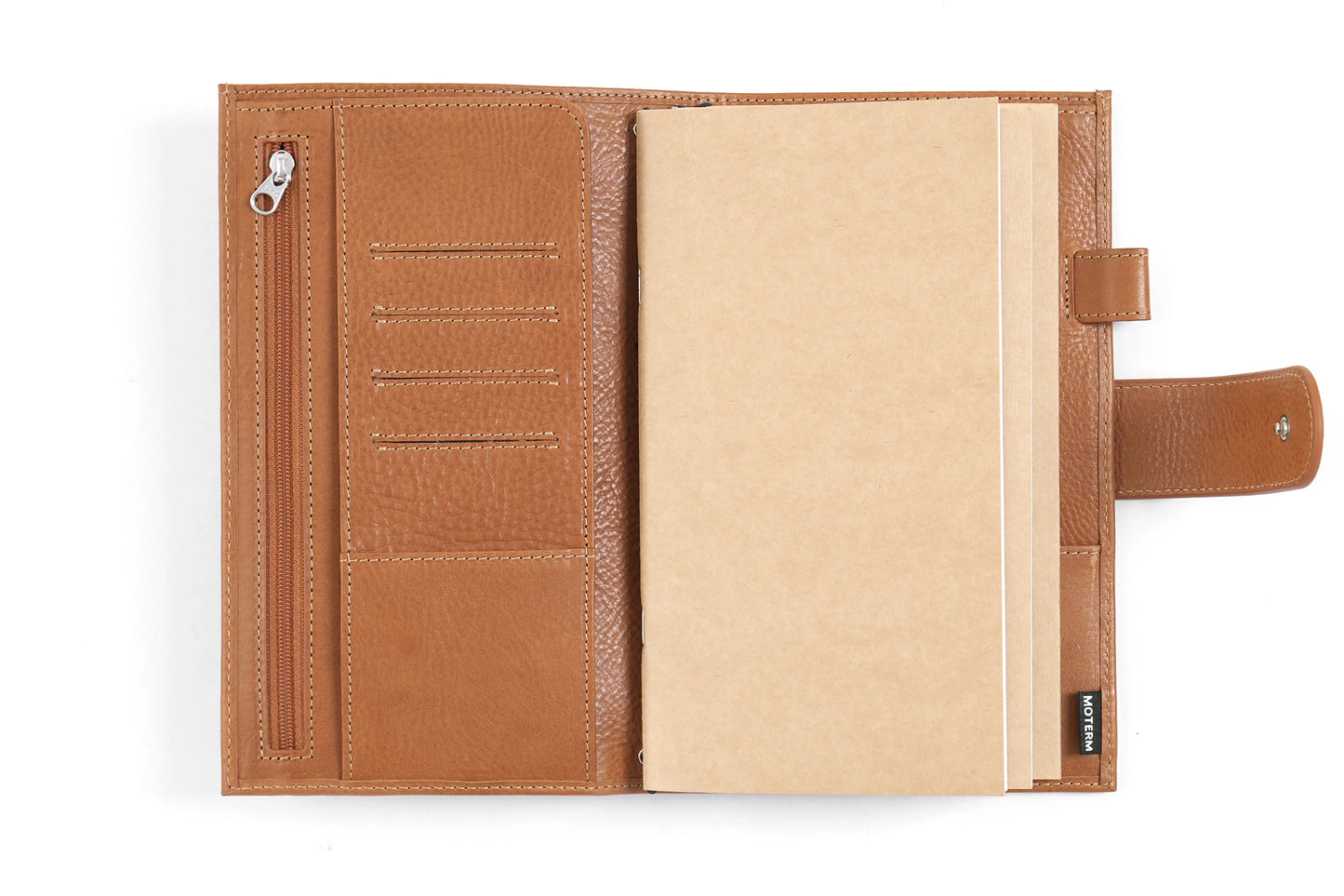 Vegetable Tanned Leather Travel Notebook – Standard Planner Cover