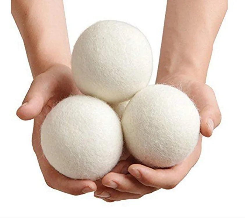 Reusable Wool Dryer Balls – Natural Fabric Softener for Laundry