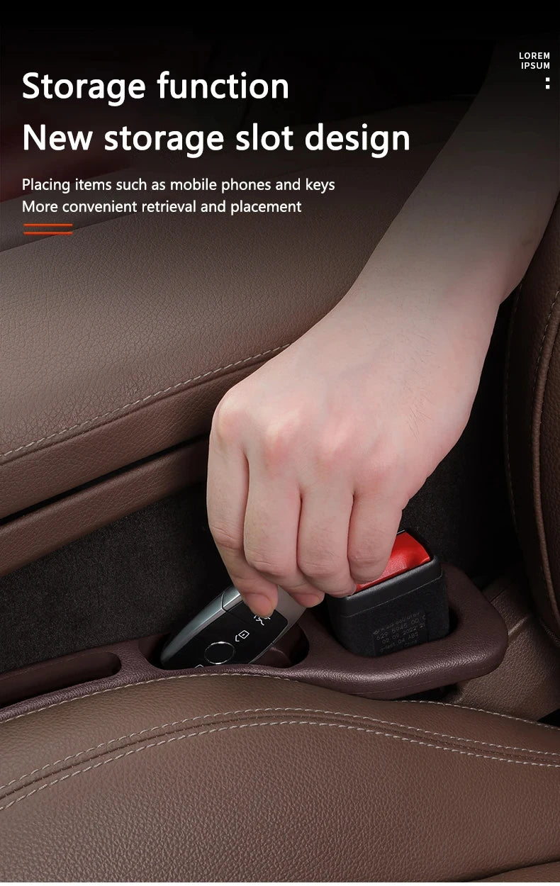 Car Seat Gap Filler Organizer – Waterproof Storage Plug with 2 Grooves