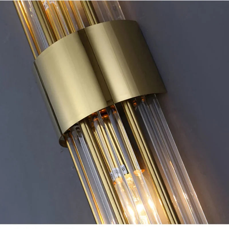 Luxury LED Wall Lamp - Modern Gold Wall Sconce for Living Room