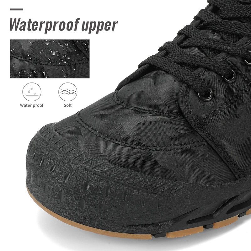 Cartmela Men's Waterproof Winter Ankle Boots