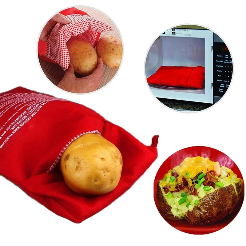 Microwave Potato Cooker Bag – Reusable Baked Potato Pouch