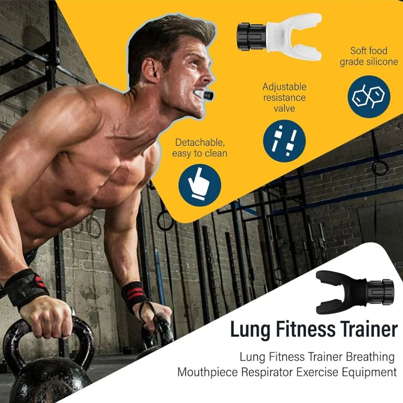 Adjustable Silicone Breathing Trainer – Fitness Lung Exerciser