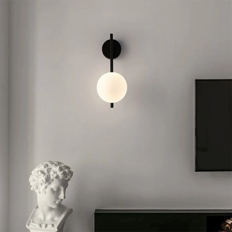 Interior LED Wall Lamp with G9 Bulb – Black & Gold Wall Sconce