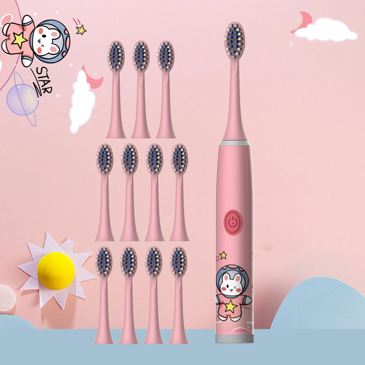 Kids Electric Toothbrush Cartoon Design