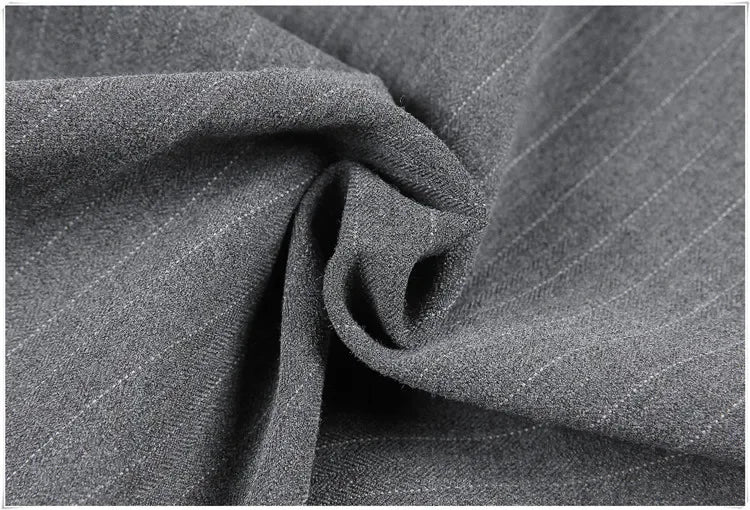 Cartmela Men’s Black Striped Suit Pants