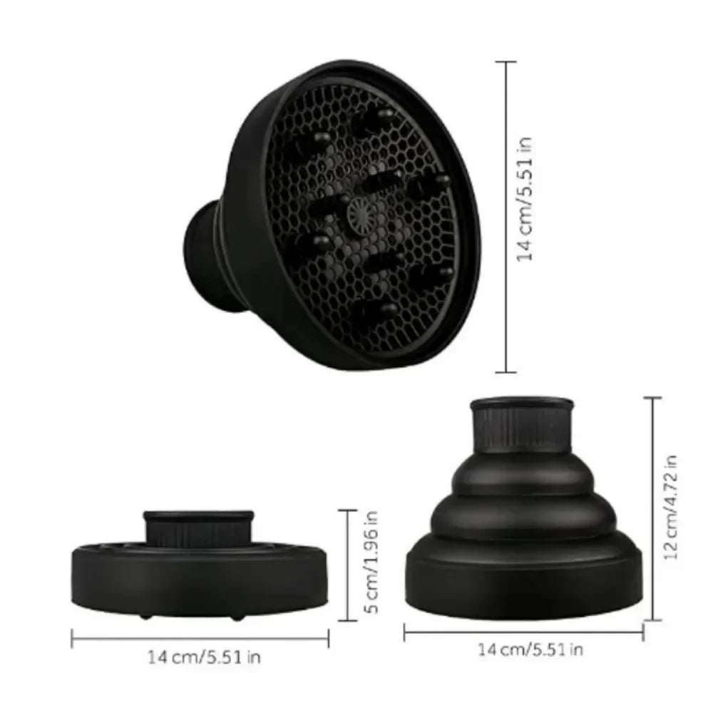 Silicone Hair Diffuser – Universal Curl Dryer Attachment for Styling