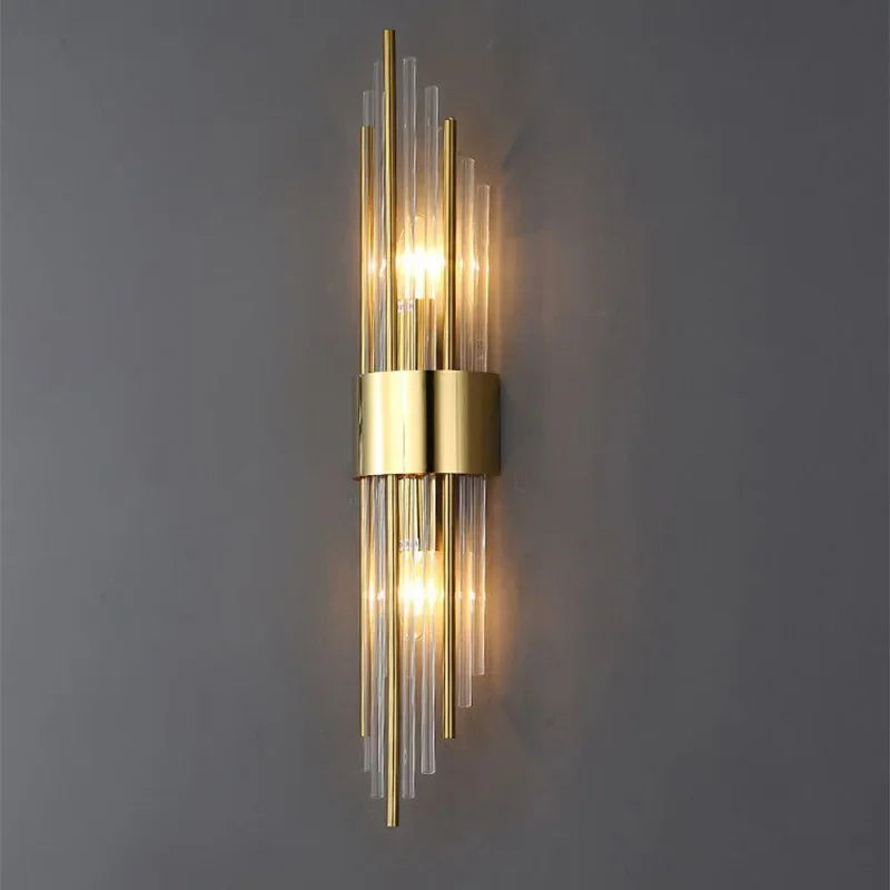 Luxury LED Wall Lamp - Modern Gold Wall Sconce for Living Room