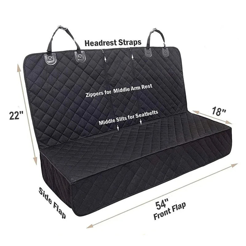 Waterproof Dog Car Seat Cover – Nonslip Rear Protector Mat