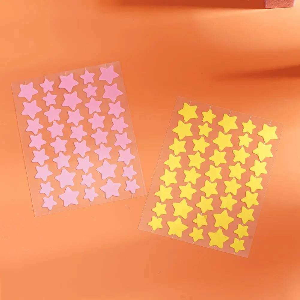 40pcs Star-Shaped Pimple Patches – Cute, Colorful & Invisible Care