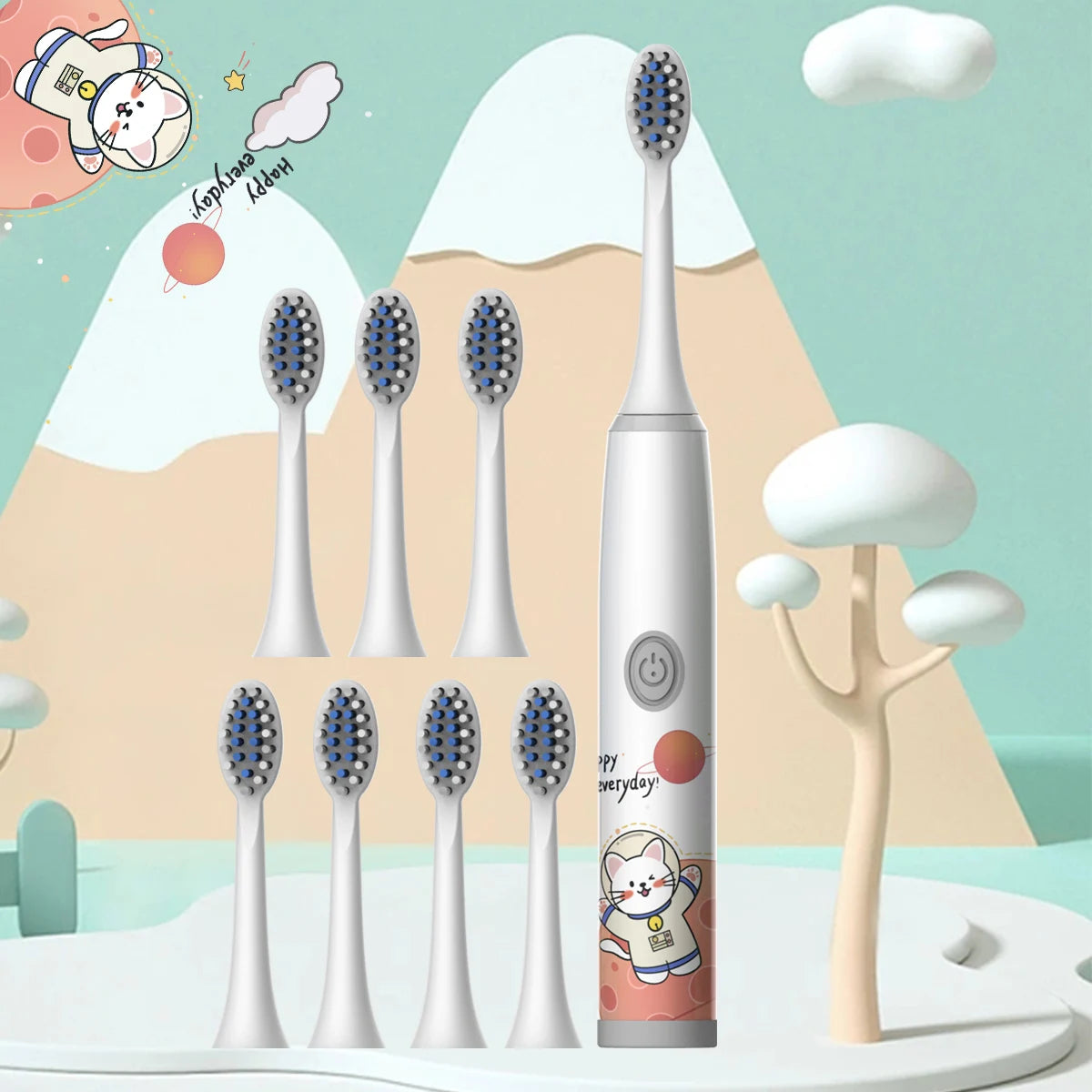 Kids Electric Toothbrush Cartoon Design