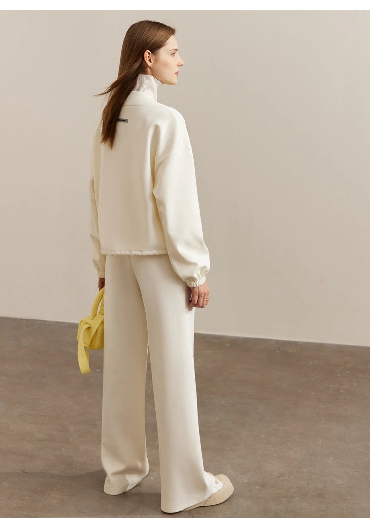 Women’s Loose Sweatshirt & Straight Leg Pants – Spring Casual Set