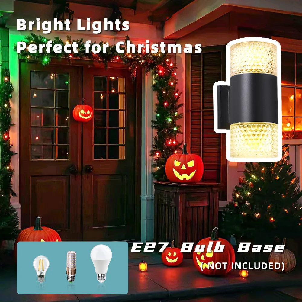 Outdoor Waterproof Street Wall Light – LED E27 Bulb Fixture