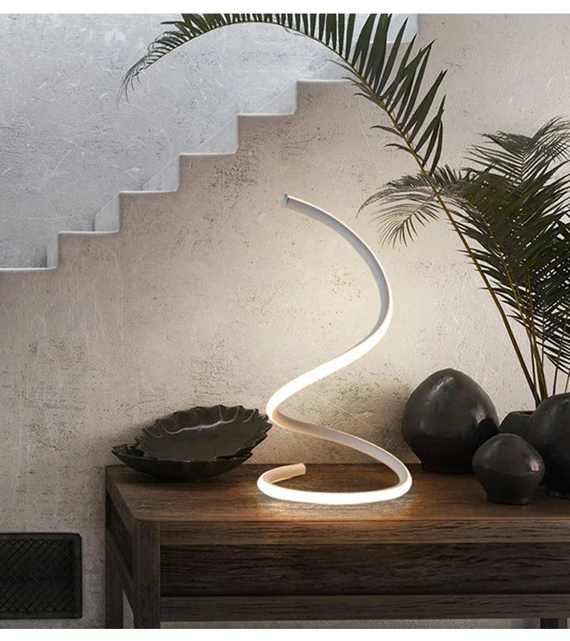 Modern Spiral LED Table Lamp
