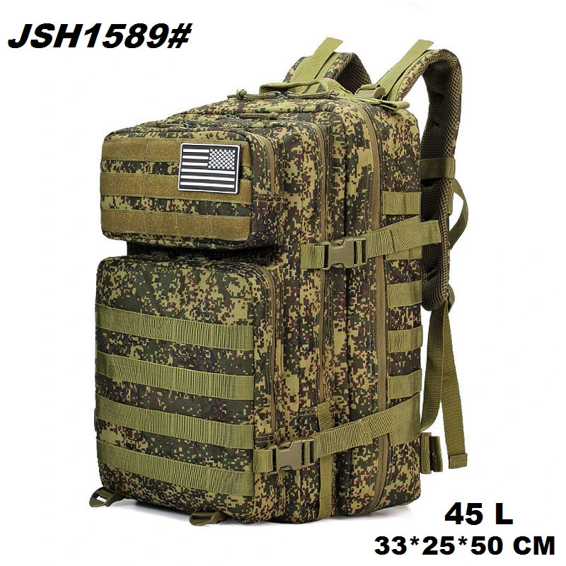 Tactical Backpack – Small Gym, Travel & Hiking Bag with Molle System