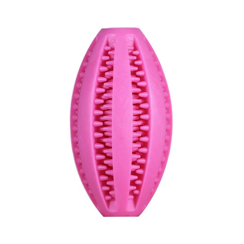 Dog Chew Toy Ball – Tough Rubber Teeth Cleaning Snack Ball