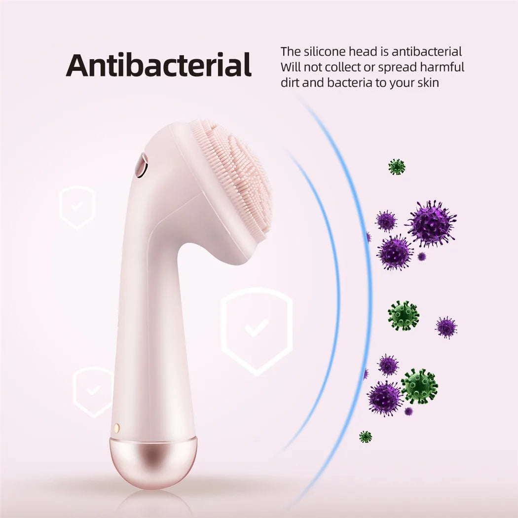 Electric Silicone Facial Cleansing Brush – Waterproof Beauty Tool