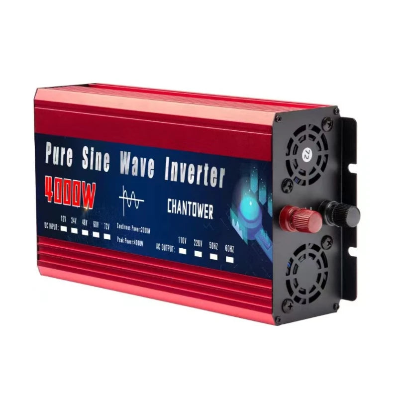 Pure Sine Wave Inverter DC to AC – 12V/24V to 110V/220V 2000–5000W