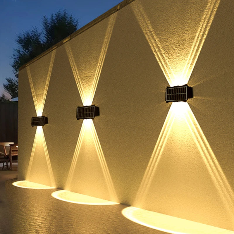 Solar LED Outdoor Wall Light – Waterproof Up & Down Lamp