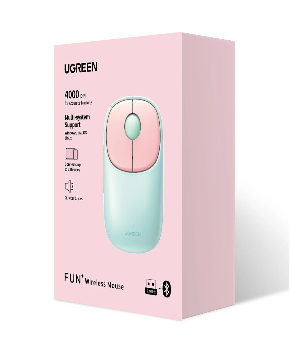 Wireless Bluetooth 5.0 Mouse – 4000 DPI Rechargeable for Laptop
