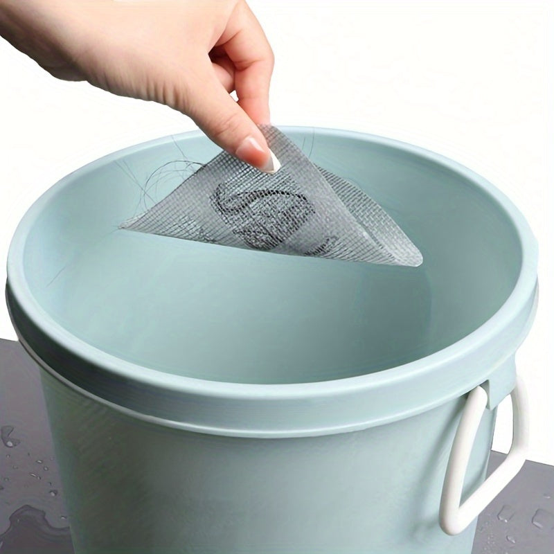 Disposable Shower Drain Hair Catchers – Mesh Stickers for Bathroom
