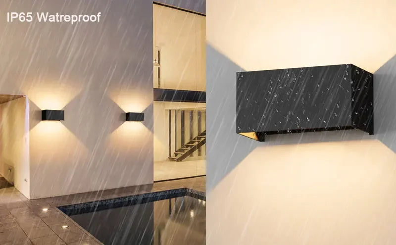 Waterproof Aluminum LED Wall Lamp – 12W/24W Indoor Outdoor Light