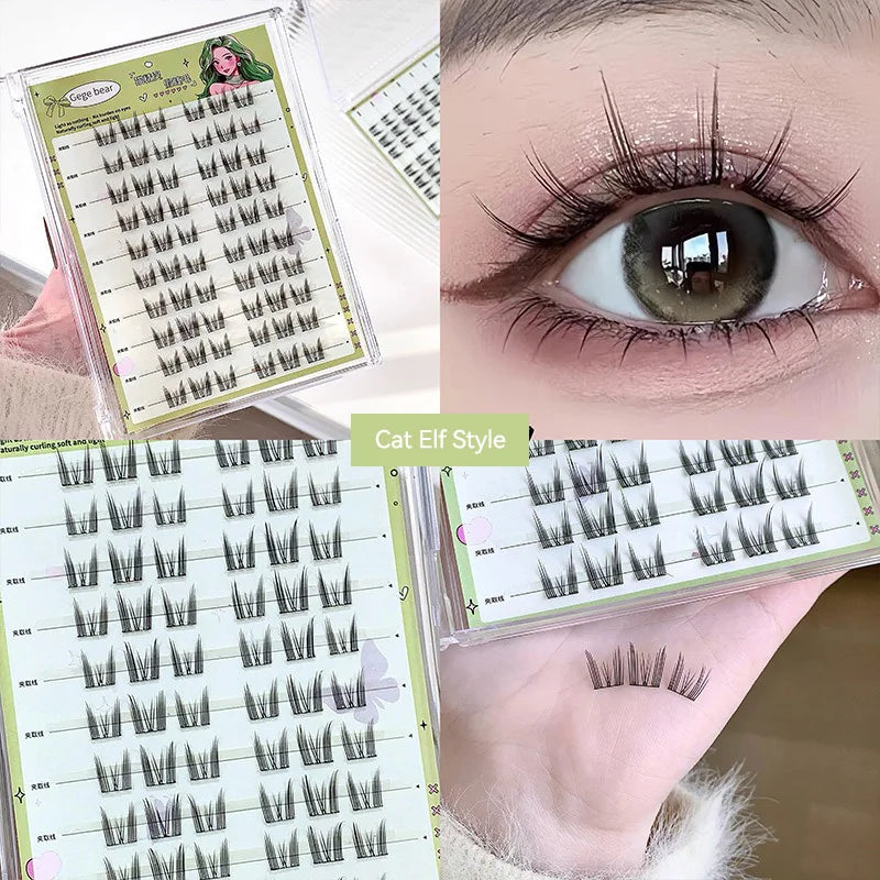 Cartmela No-Glue False Eyelashes - Easy, Natural Look with Sunflower Design