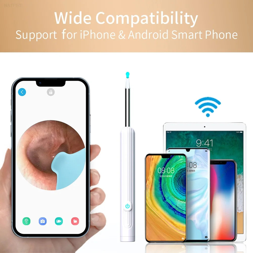 Smart Visual Ear Cleaner with Camera & LED Light for Ear Wax Removal