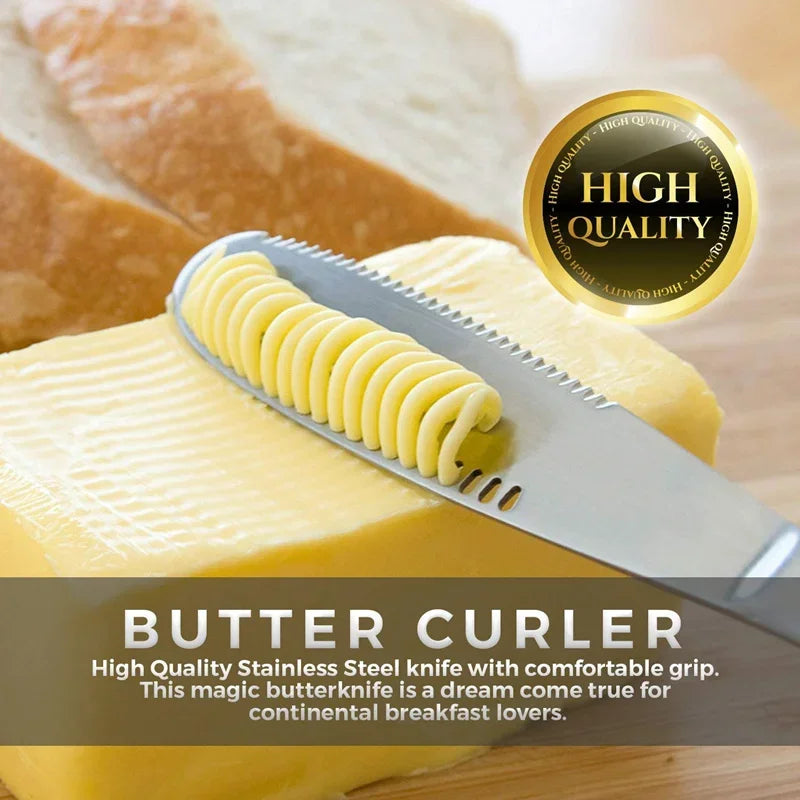 Stainless Steel Butter Knife with Holes – Spreader & Cheese Cutter