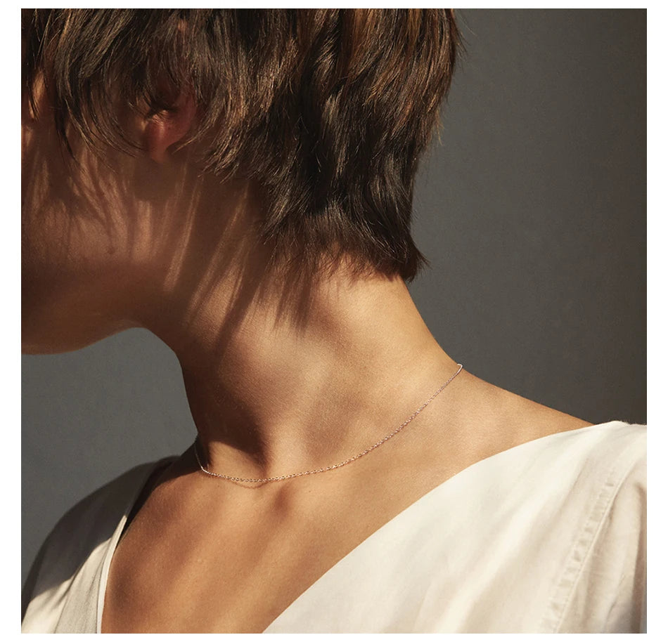 Fine Gold Color Stainless Steel Chain Necklace – Short & Long Styles