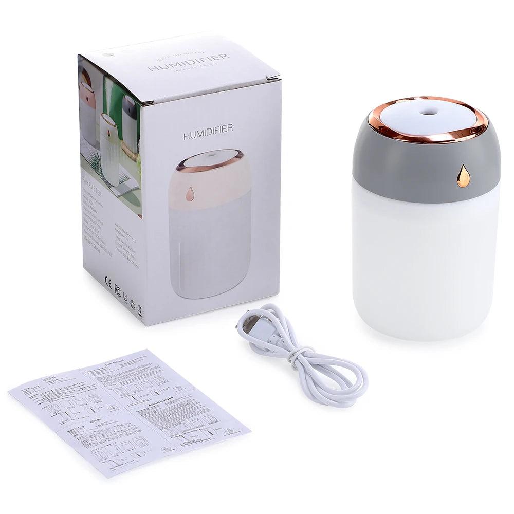 Mini Air Humidifier USB Colorful Light