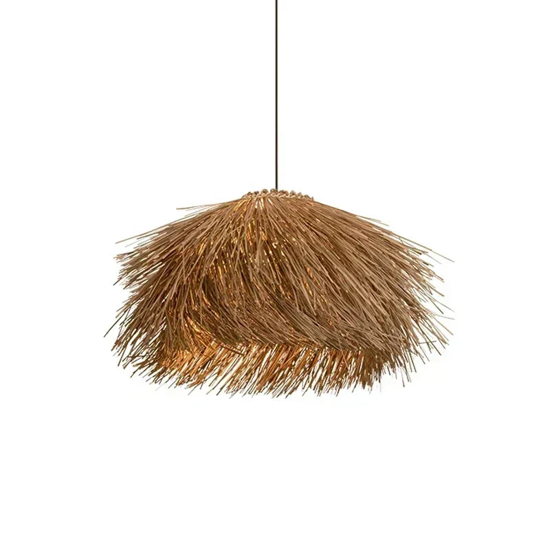 Retro Hand-Woven Rattan LED Chandeliers – Pendant Lights 40–80cm