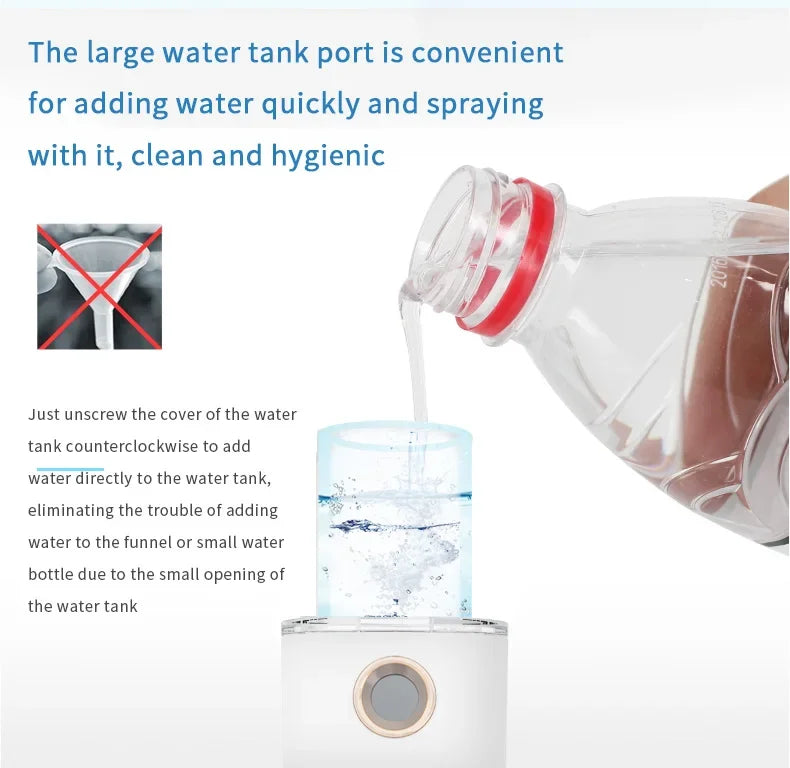 Mini Nano Facial Steamer – Portable USB Rechargeable Humidifier & Beauty Spray