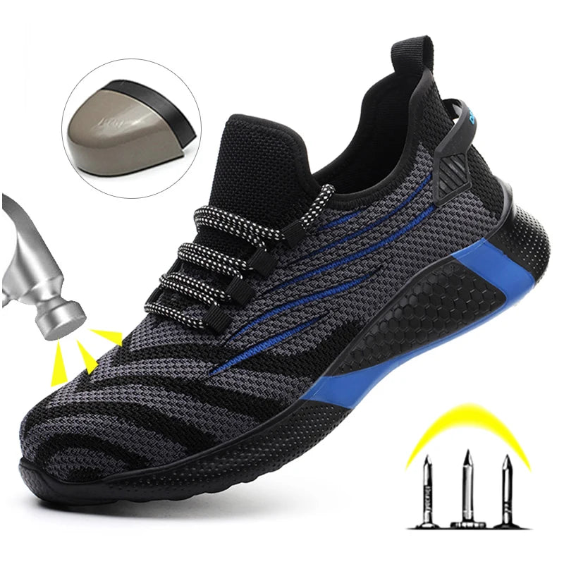 Men’s Indestructible Work Safety Shoes | Anti-Puncture Lightweight Boots